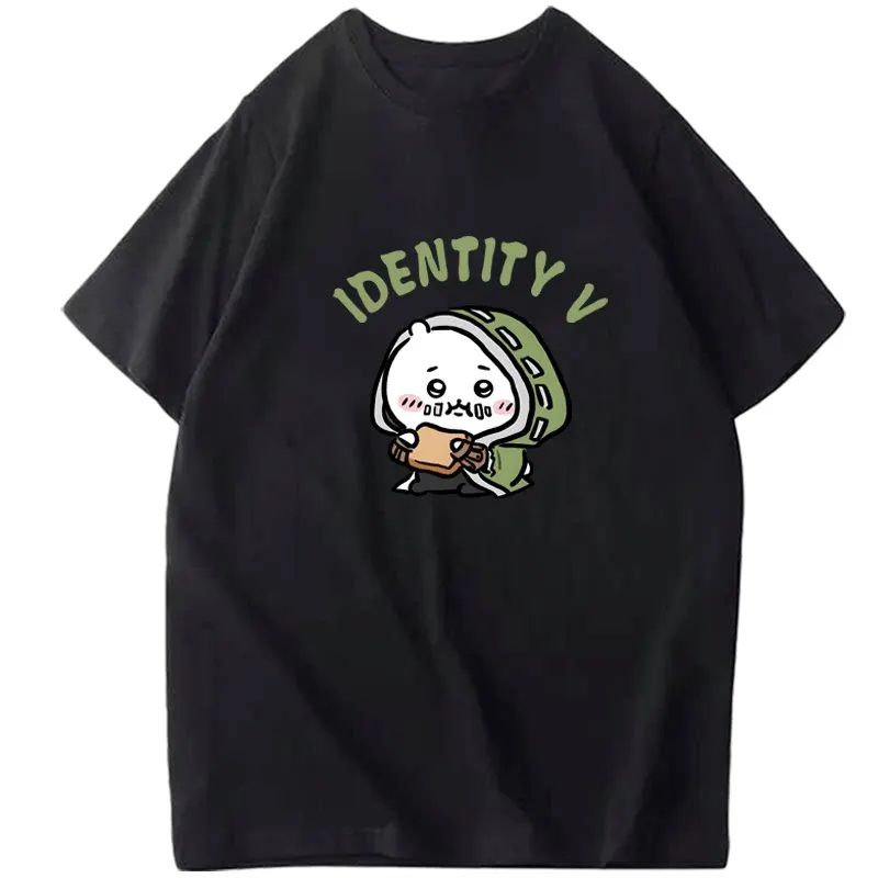 Official Licensed Chiikawa Identity V Gardener Emma Woods Cartoon T-shirt Unisex Cotton Loose Casual Short Sleeve Tee
