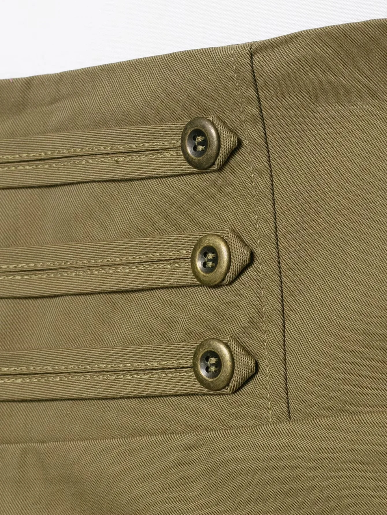 KONDALA Damen Vintage Trendy Shorts-Set mit Knöpfen, O-Ausschnitt, ärmellosem Reißverschluss-Top und Mini-Shorts – Neue Mode 2026 Sommer Casual Damen-Set – Detail 20