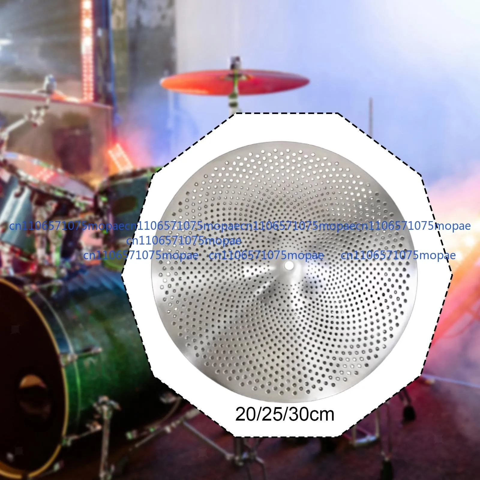 Low Volume Practice Cymbal Drummer Practice Alloy Drum Cymbal for Beginners