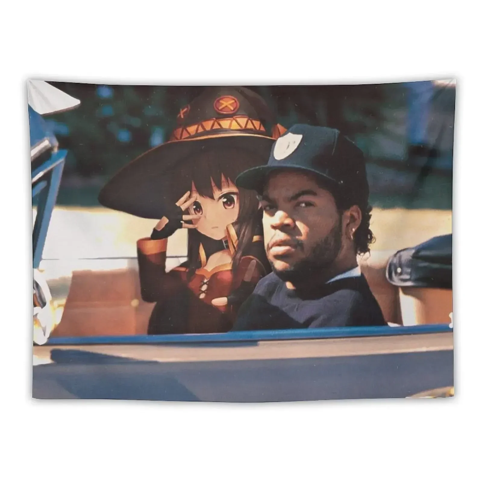 Drivin with Megumin-chan Tapestry Nordic Home Decor Decor For Room Tapestry