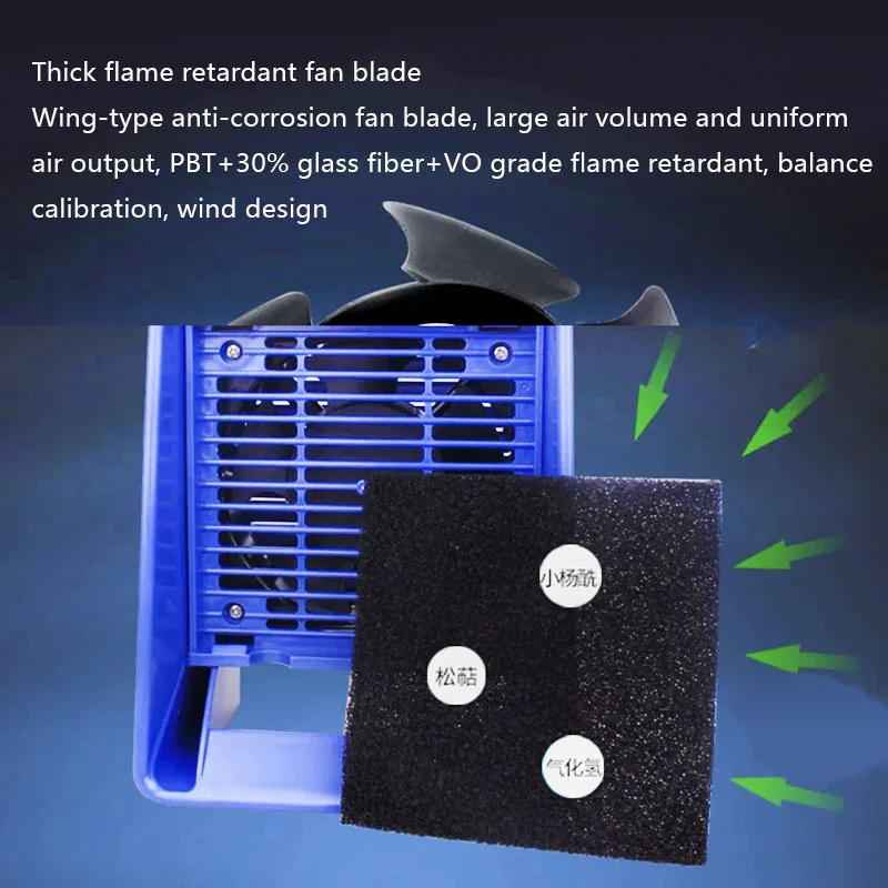 FA-400 Draagbare Roker Soldeerbout Lassen Afzuigventilator Rookabsorber met Actieve Kool Filter Spons ESD Rookreiniger
