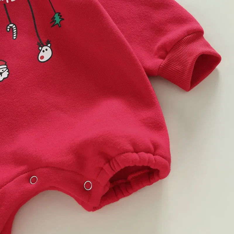 Christmas Baby Girl Boy Clothes Fall Winter Hoodies 2022 Long Sleeve Letters Print Korean Pullovers 0 to 24 Months