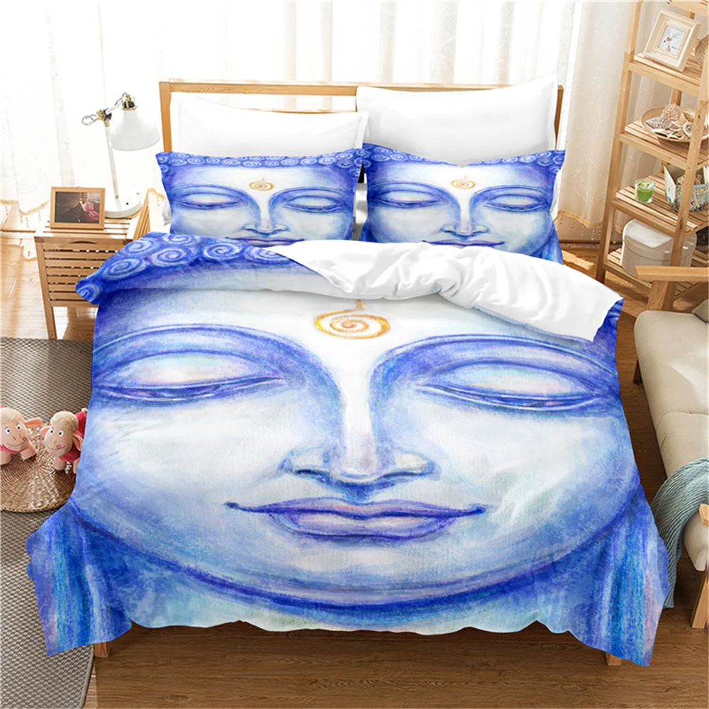 Buddha Statue Bedding Set Duvet Cover Set 3d Bedding Digital Printing Bed Linen Queen Size Bedding Set Fashion Design