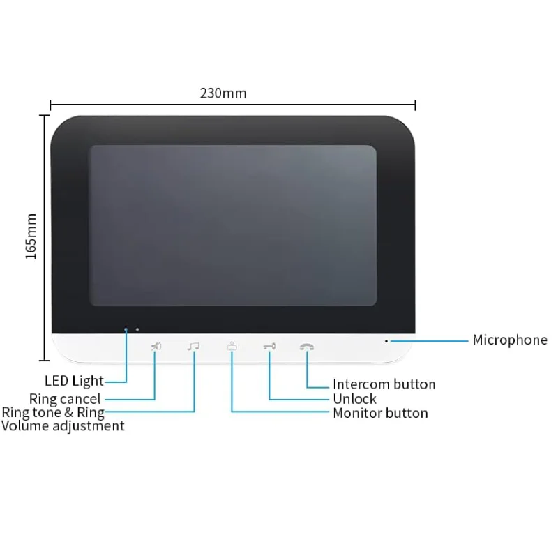 WIFI IP Building Video Intercom Network Cable Port TUYA Smart Life APP Video Doorbell For Home Security1080P RFID Unlock Camera