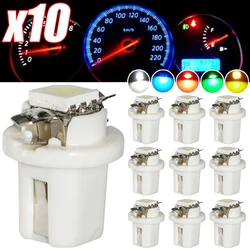 10/5Pcs T5 B8.5D 1SMD Car Lights 5050 Gauge LED Indicator Bulbs Dashboard Side Interior Dash Lights Auto Accessories Interior