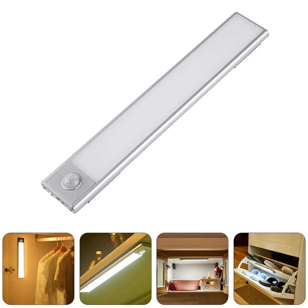 

Cabinet Light Night Lamp Body Sensing Wardrobe Sticking Abs Pc Material Remote Control Led Strip Wall Bedroom Bathroom Study