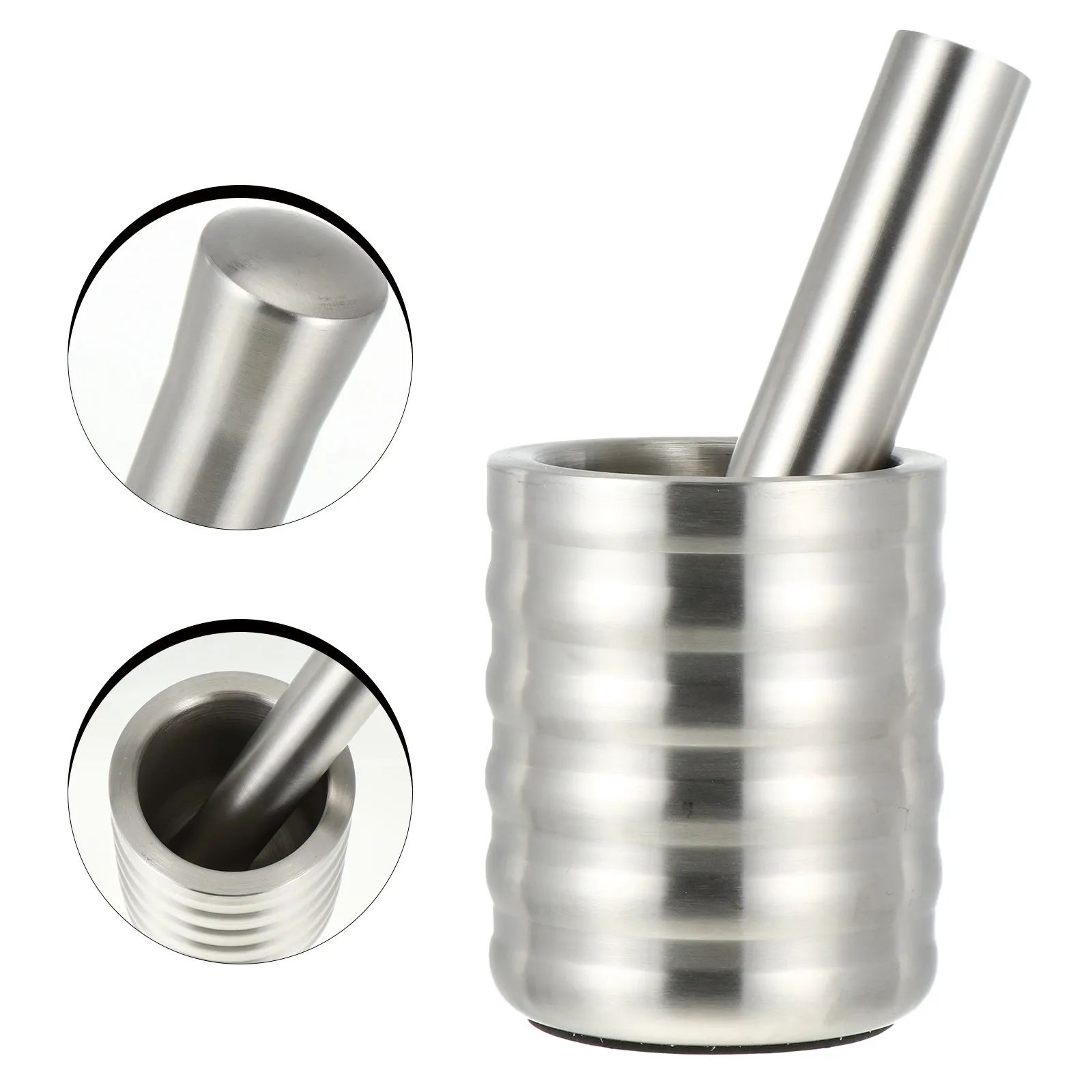 1Set Stainless Steel Garlic Crusher Kitchen Manual Garlic Press Cutter Ergonomic Pestle Design…