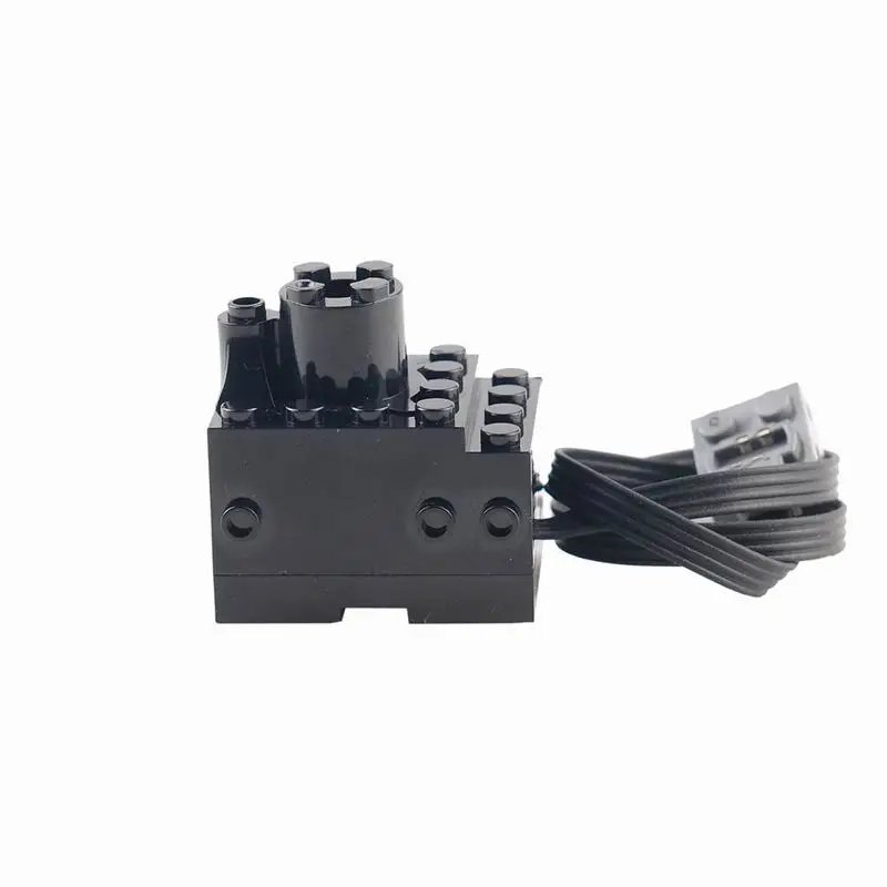 Electric Exhaust Modified Motor Sprayer Building Blocks Compatible Train Car Parts Mechanical DIY Creative Toys Gift Present