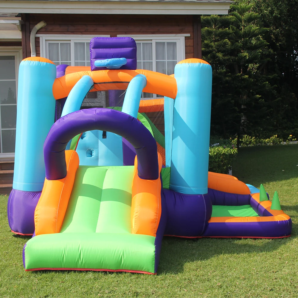 

Надувной батут AirMyFun с горкой для игр на открытом воздухе, в наличии в США