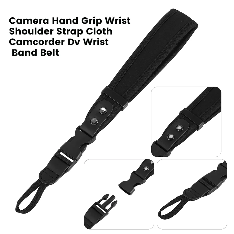 ABKI-Slr กล้อง Dslr Hand Grip สายคล้องไหล่ผ้ากล้องวิดีโอ Dv สายรัดข้อมือสําหรับ Canon Eos Olympus