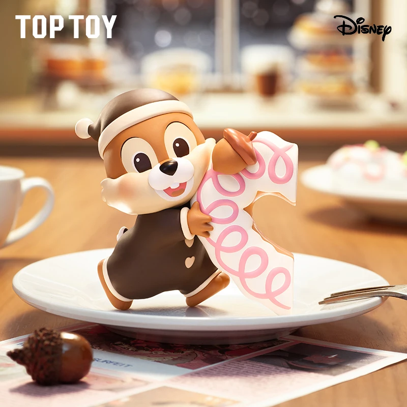 Disney Chip Dale Anime Blind Box Toy Dessert Adventure Series Model Ornament Toys Cute Good Friend Birthday Gifts