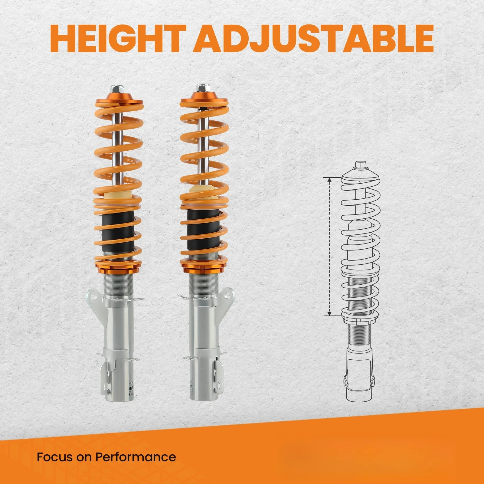 

Coilover Lowering Shock Absorbers Kit For 1999-2006 Coilovers Shock Absorbers