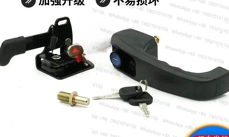 

60 65 85 cab door lock door outer handle lock block assembly excavator