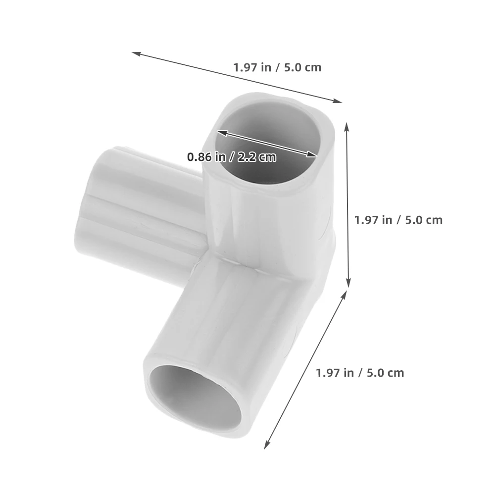 2 قطعة موصلات الأنابيب المشتركة 3-Way المحملة تركيبات روضة قوية اكسسوارات الأثاث الصف موصل