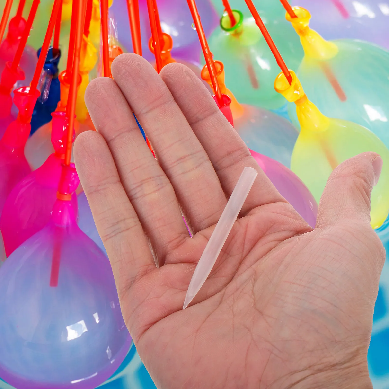 100Pcs Water Balloon Making Tools Convenient Quick Filling Tying Ligature Kit Easy Balloon Binding Device Party Helper