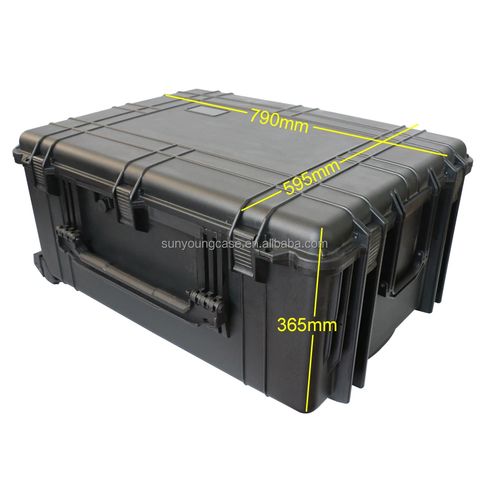 Economical PP Hard Plastic Tool Protection Case with Custom Logo Trolley Shockproof for Equipment Outdoor Storage