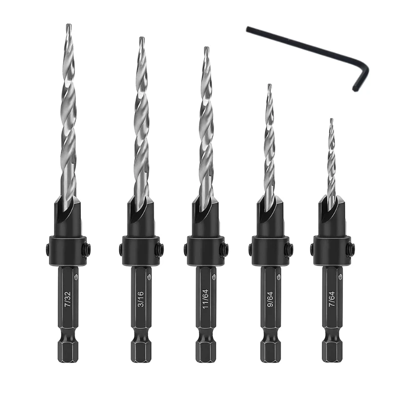 dwan Countersink Drill Bit Set Countersink Drill Bit 1/4