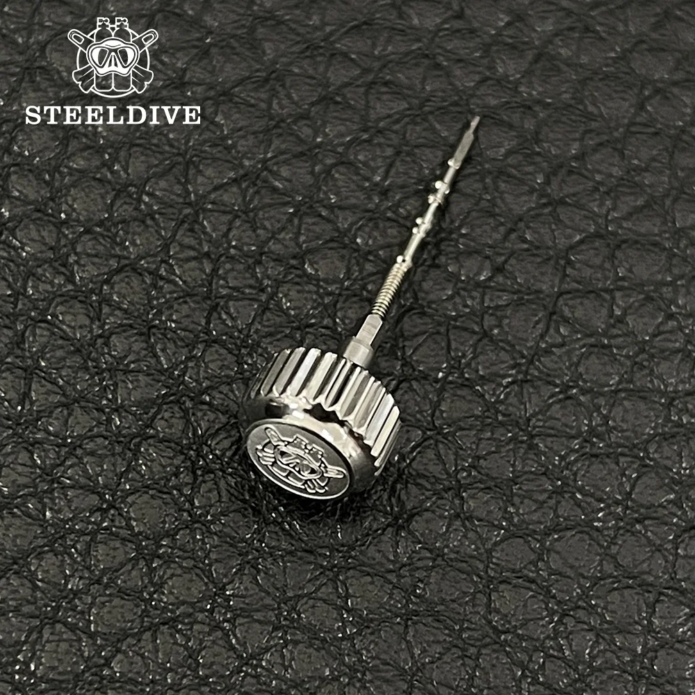 STEELDIVE Official SD1953 Crown Original Dedicated Crown Replacement Accessories