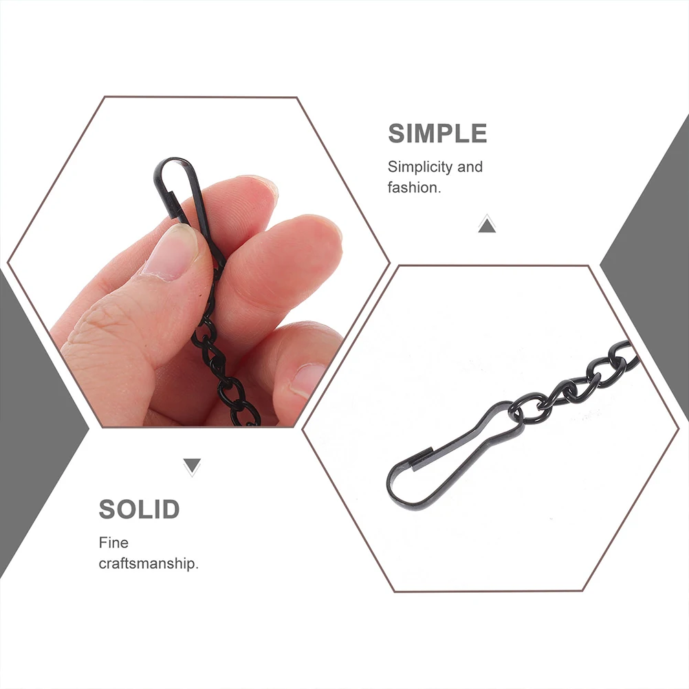 

10 Pcs Chain Iron 1 2mm Thick 30cm Hanging Chains for Signs Posters Planters Retail Stores Cafes Easy Install Widely