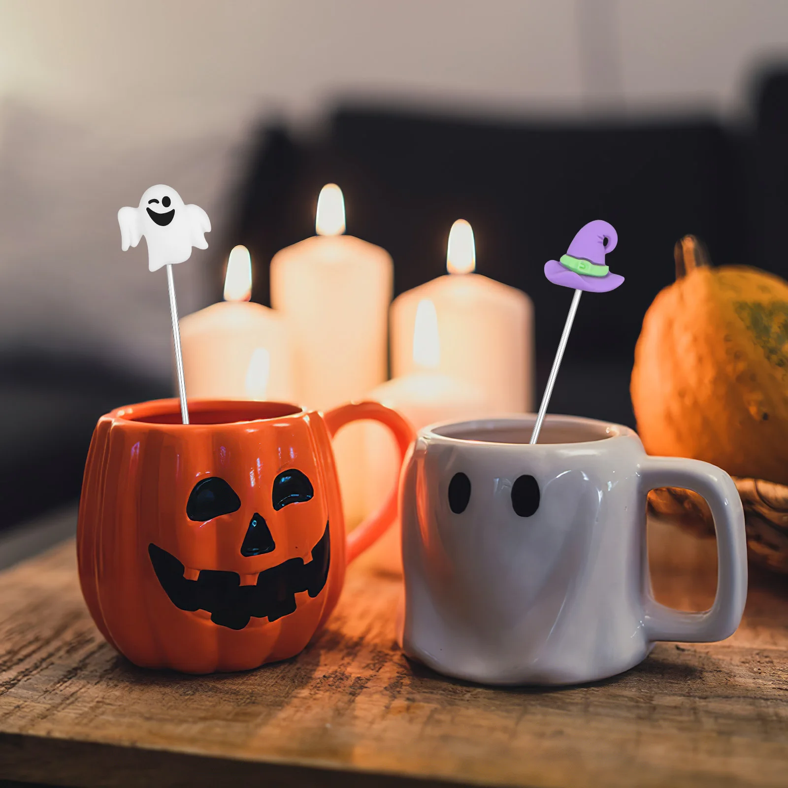 

6Pcs Dessert Spoons Stainless Steel Fine Workmanship Polished Finish Comfortable Handle Round Head Scratch Resistant Creative