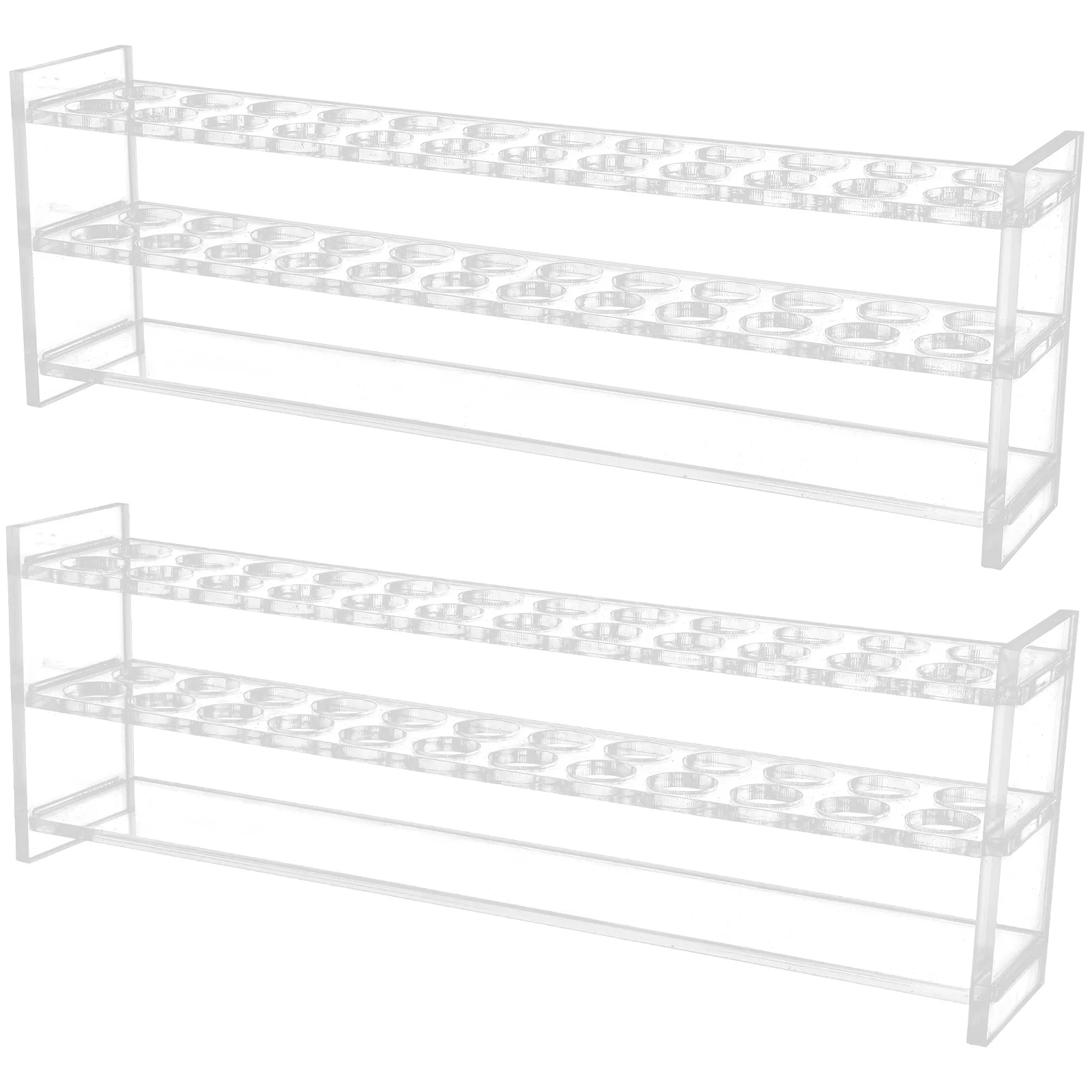 

2Pcs Reusable Test Tube Racks 12 Holes Laboratory Sampling Tube Organizer Lightweight Storage Holder for Tubes