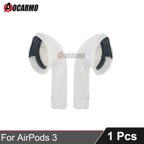 Apple AirPods 3 이어폰 하단 쉘 케이스 하우징 (상단 메쉬 네트 포함) 검정색 플라스틱 링 수리 교체 부품 Apple AirPods 3 이어폰 하단 쉘 케이스 하우징 (상단 메쉬 네트 포함) 검정색 플라스틱 링 수리 교체 부품