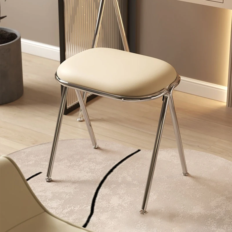 Makeup Household Ottomans Girls Bedroom Dresser Creative Useful Ottomans Nordic Metal Skeleton Living Furniture Taburetek XYDZ