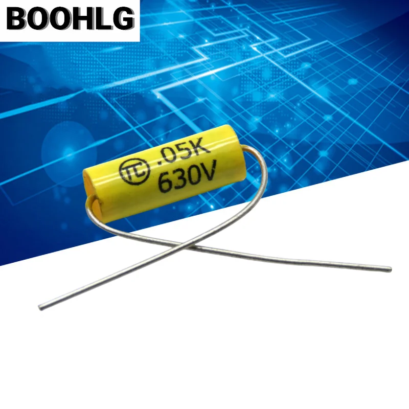 10pcs CBB MKP 0.05uf 503 5nf 630v 2J Axial Through-Hole Audio Coupling Infinite Film Capacitor