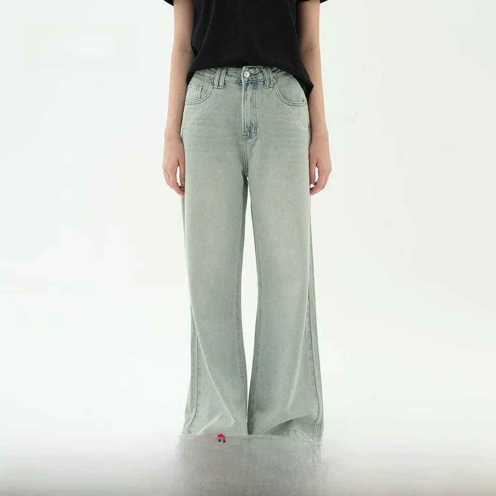 

ZYTA Vintage Rigid Straight Leg Jeans Women's Casual High Waist Slimming Loose Long Pants Spring 2025 New Sle Wear Resistant
