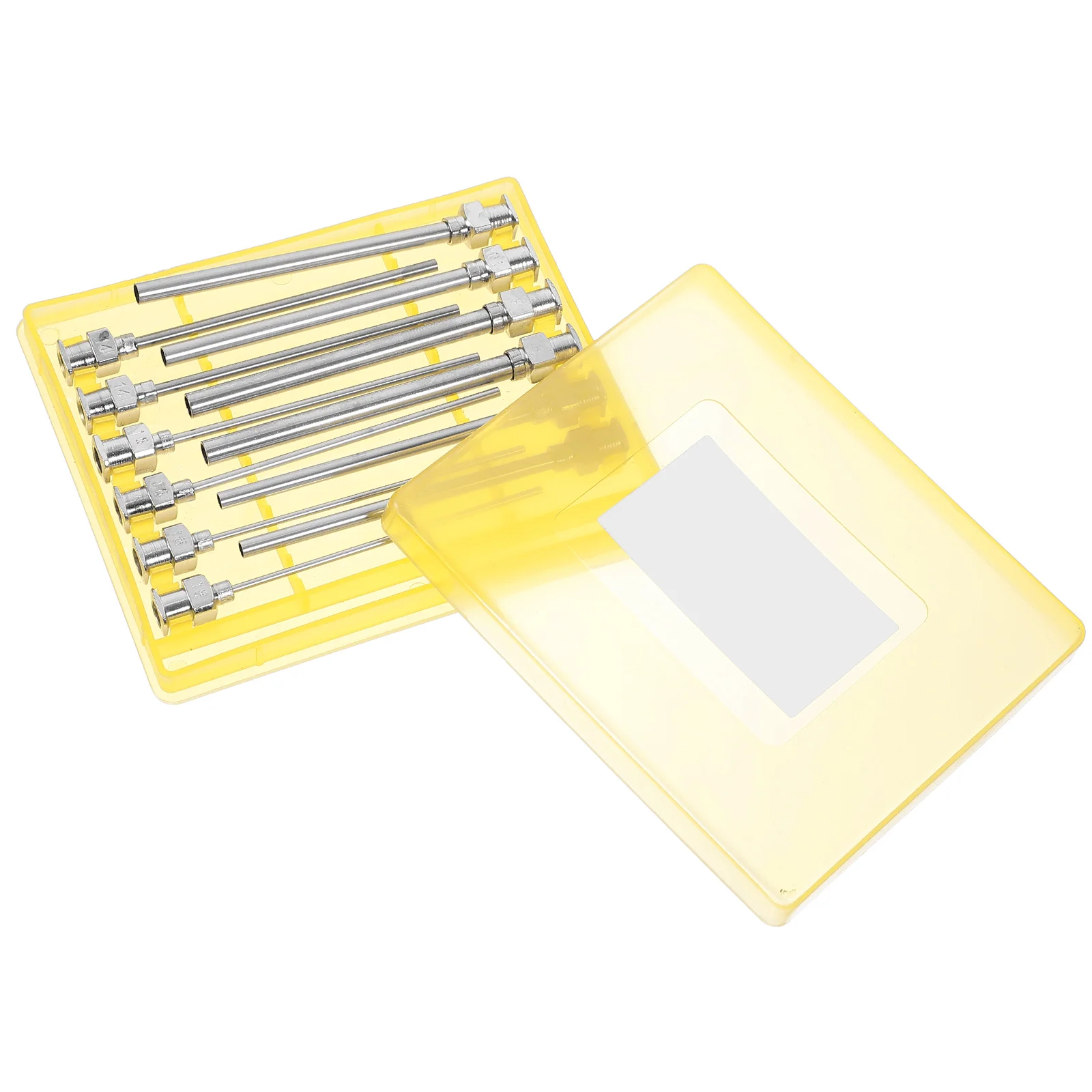 

12 Pcs Dispensing Precision Head Lightweight Needle Stainless Steel Luer Slips Tip Set Laboratory Lock Dispenser