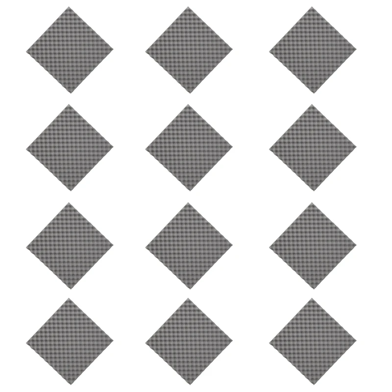 

12 Pack Egg Crate Soundproof Foam Panels 1.2Inch X 20Inch X 20Inch Acoustic Foam For Home & Pro Studios Gray