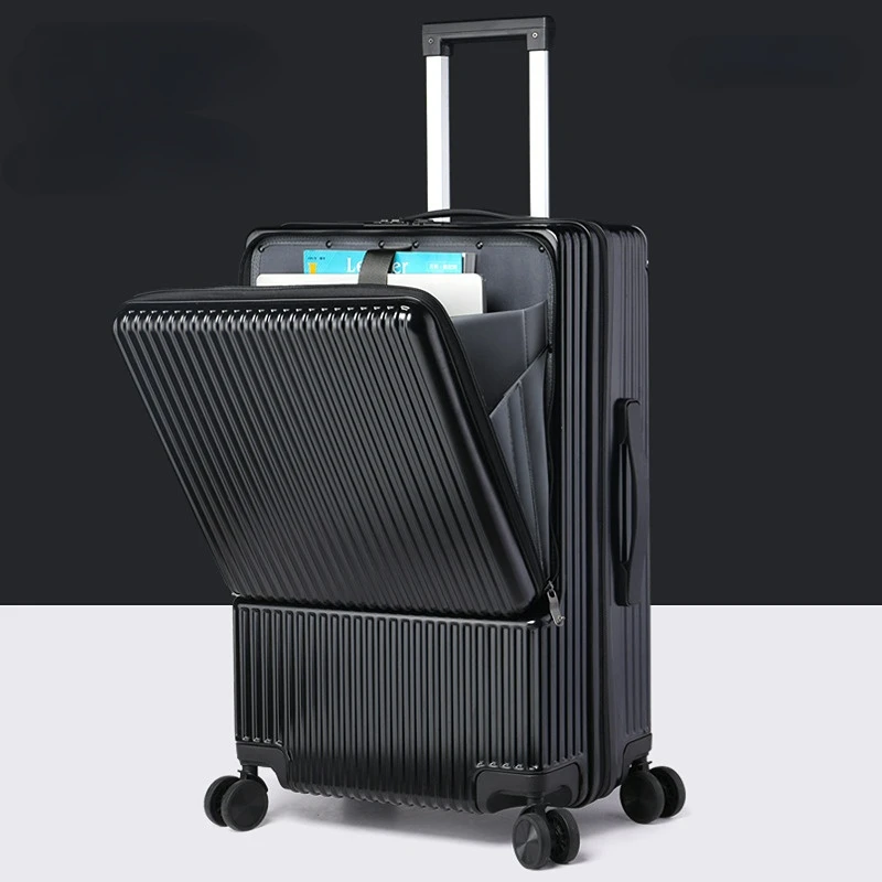 Imagem -05 - Quadro de Alumínio Malas de Viagem Universal Roda Trolley pc Box Bolsa de Bagagem Trole Homens Negócios 20 a 26 Polegada Carry Ons Bagagem