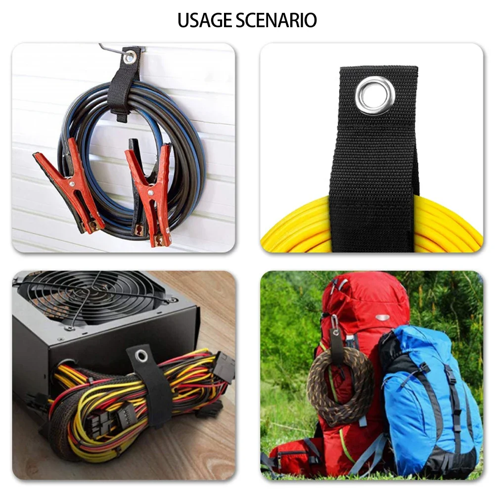Crochets de Rangement RapDuty en Nylon, Extension, Porte-Fil, Câble, Sangles, Outils d'Organisation, 6/3 Pièces