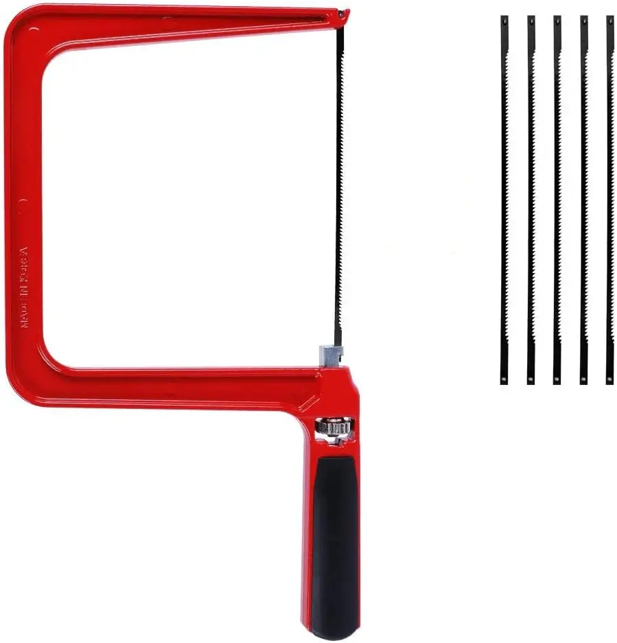 

Depth Coping Saw with 5 Blades for Cutting Metal Wood Plastic PVC