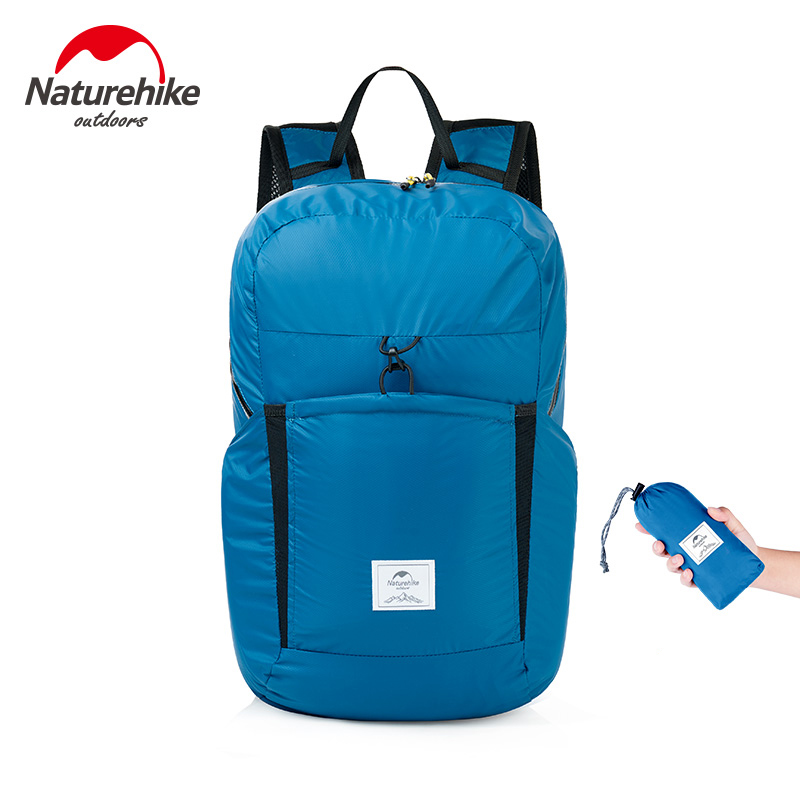  Naturehike Backpack Ultralight 22L Capacity Waterproof Woman Bag Outdoor Climbing Hiking Man Bags Fold Travel Camping Backpacks 