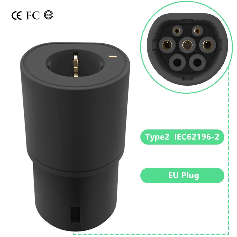 V2L Discharger for Type2 Car Discharge EV Cable Adapter for MG BYD KIA Hyundai Discharge V2L Vehicle to Load IEC62196