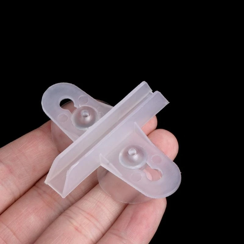  5 Pcs Divider Clips Plastic Sheet Holder 1.2in Suction Cups Clear for Aquarium