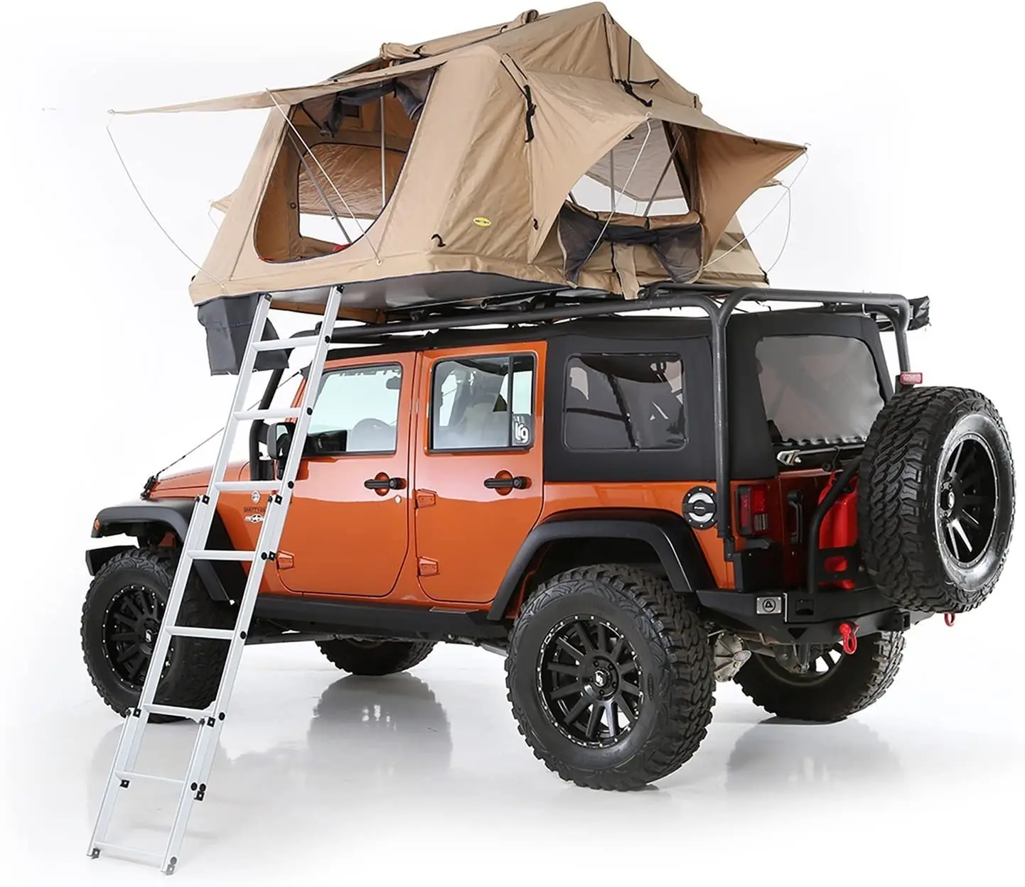 

3-4 Person Rooftop Tent with Sunroof and Aluminum Ladder Waterproof Automatic Build for Truck/SUV/Car 2 Person Capacity