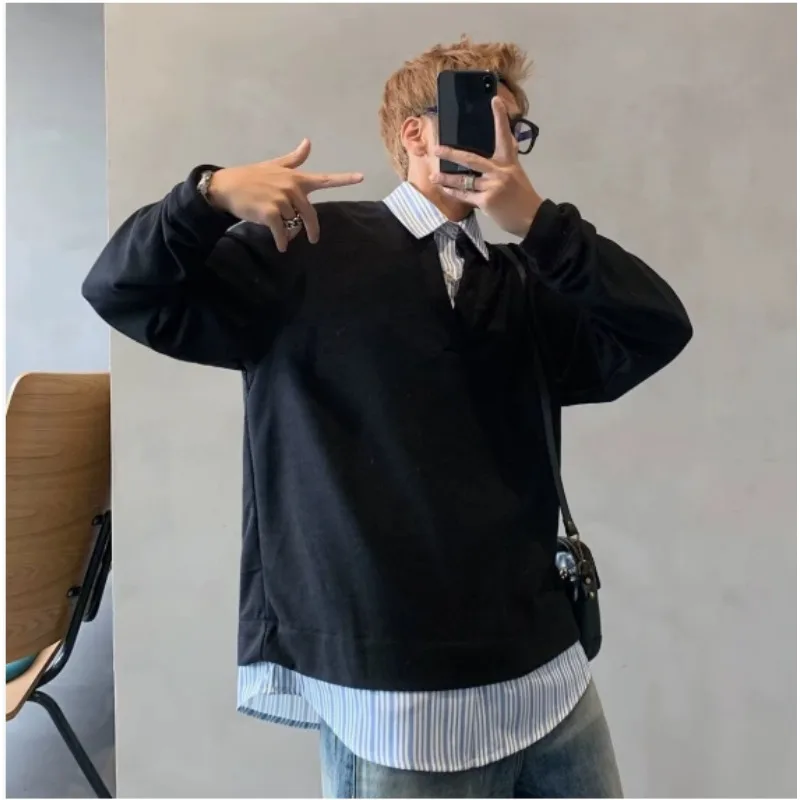 بلوزات الخريف الأنيقة 2025 هوديس البلوز التلبيب الرقبة طويلة الأكمام بلايز المرقعة البلوز قميص العمل الأنيق