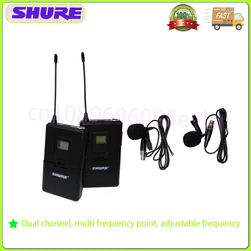 Shure GLXD4 Lavalier Microphone UHF Professional 640-690MHz Wireless Mic for Teaching/Hosting/Speeches/Tour Guide Occasions