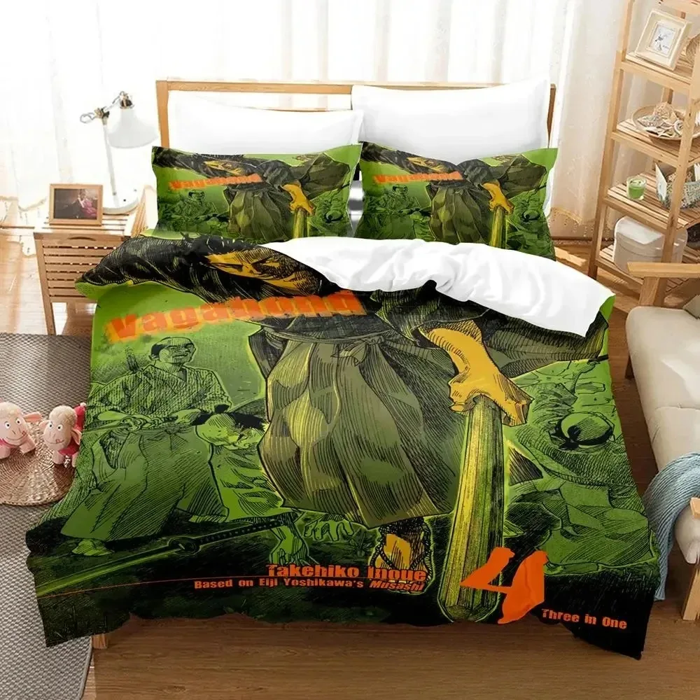 

3D Print Vagabond Bedding Set Duvet Cover Bed Set Quilt Cover Pillowcase Comforter King Queen Size Boys Adult Bedding Set