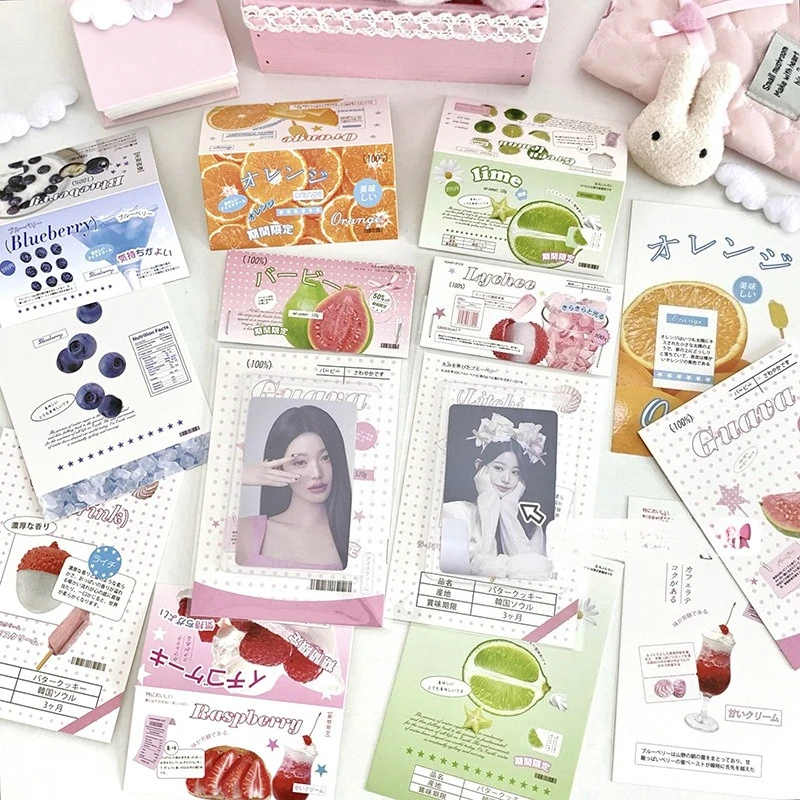 10pcs/set Korean Photocard Card Holders Package Board Card Displaying Protection Kit for K-POP Photocards Wrapping Packaging