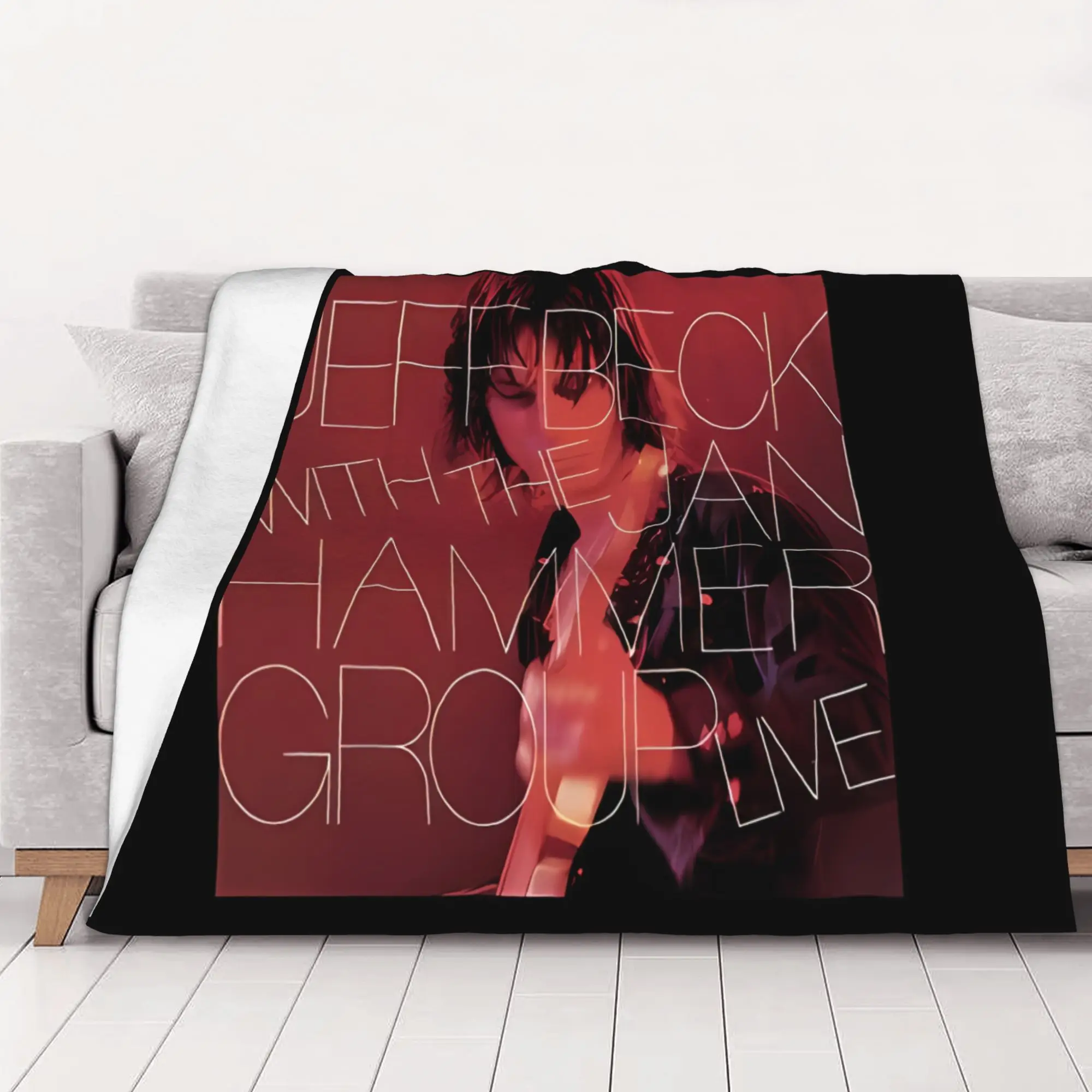 1PC home Cutecore  With The Jan Hammer Group Live Jeff Beck Blanket Super Cosy Plush Home Living Room Sofa halloween