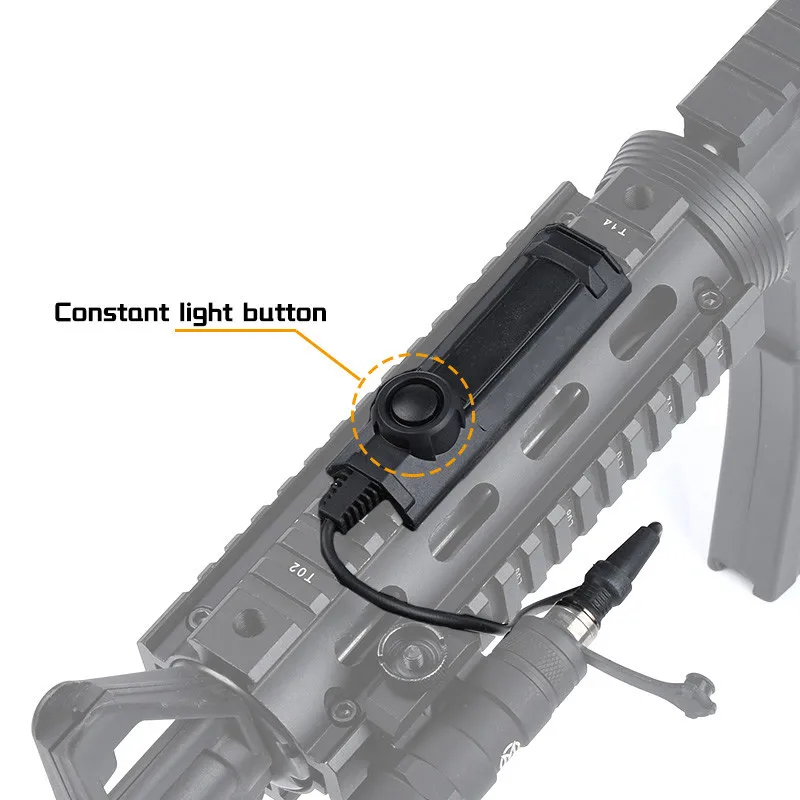 Tactical Pressure Dual Function Remote Swich SF Plug Fit SureFire M300 M600 Weapon Flashlight Constant Momentary Airsoft