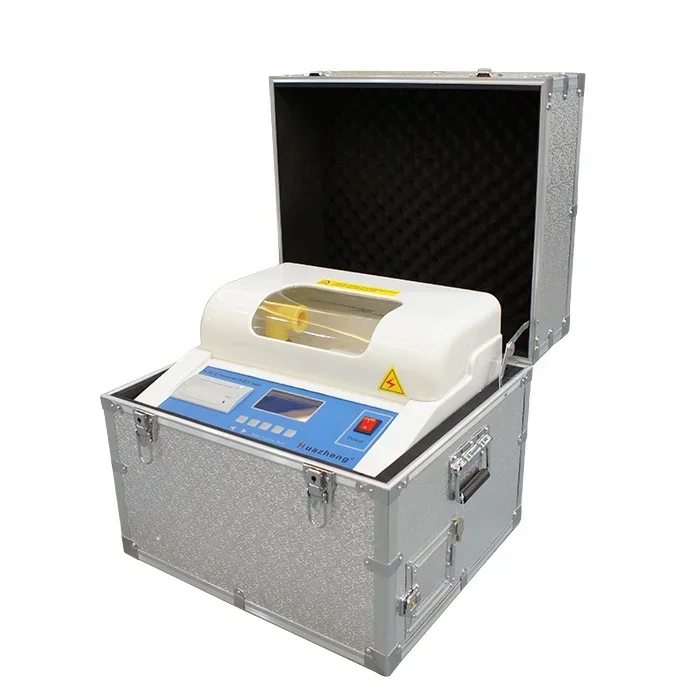 

Huazheng Electric Insulating oil measuring tool dielectric strength analyzer 80 kV transformer oil bdv tester