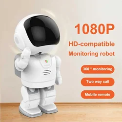 Telecamera IP A180 HD compatibile 1080P forma astronauta telecamera di sorveglianza WiFi domestica senza fili panoramica a 360 gradi