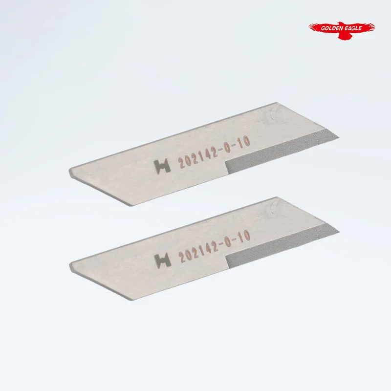 202142-0-10 (270-112) Angled Upper Knife for RIMOLDI 27 / 29 / 327 / 329 / 527 / 627 / 629 Sewing Machine Part Blade (2 Pieces)