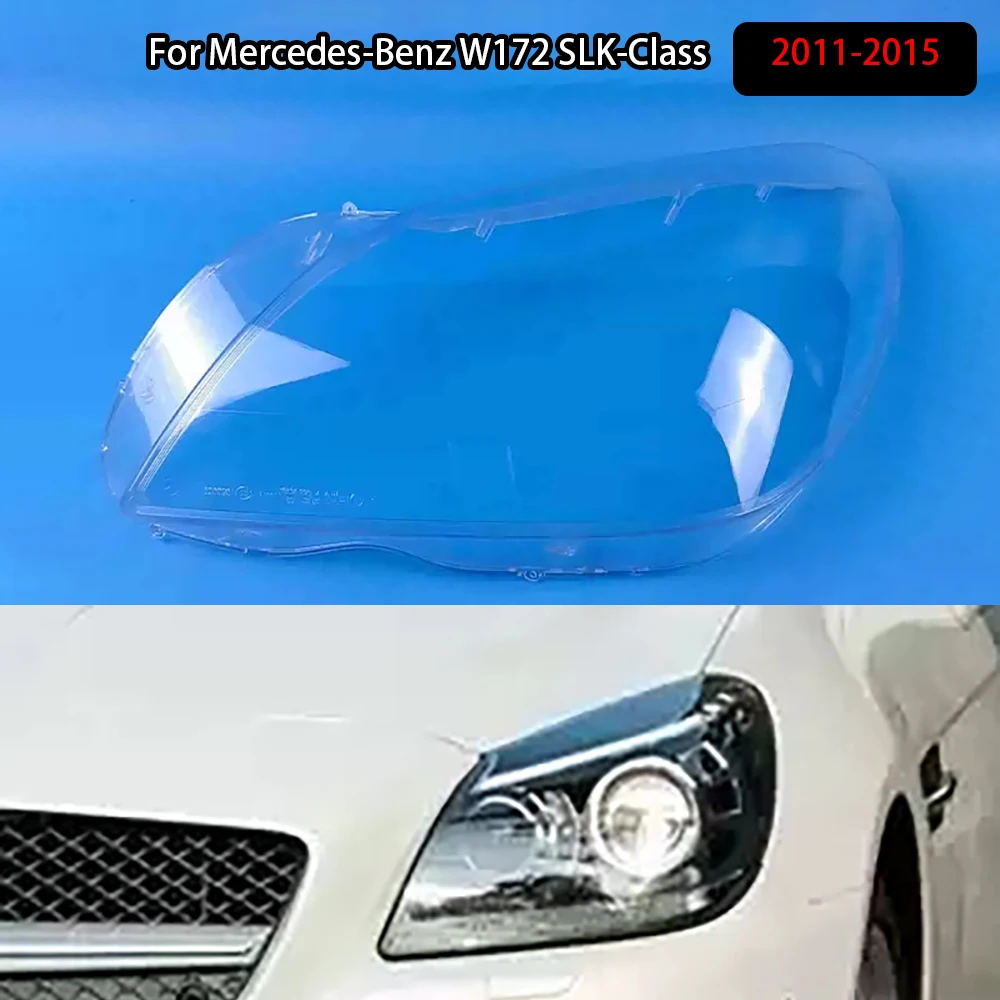 

For Mercedes-Benz W172 SLK-Class 2011-2015 Front Headlight Cover Transparent Lampshade Headlamp Shell Plexiglass