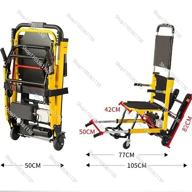 Electric climbing wheelchair Small and lightweight folding disabled people go up and down the stairs Fully automatic