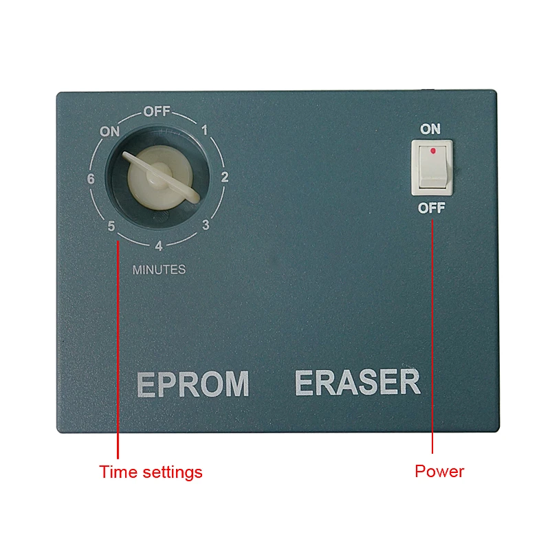 Borrador UV EPROM de 220V, luz ultravioleta, temporizador borrable, Chips de oblea semiconductores, herramienta de borrado de radiación EPROM, enchufe europeo y estadounidense